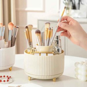 360° rotating makeup brush storage box
