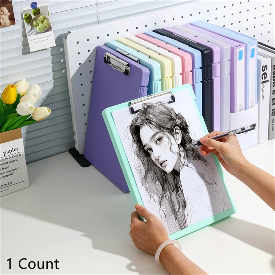 A4 Multi-functional File Folder Desktop Test Paper Organizer Office Document Board Folder Storage Box Writing Board, Office - Image 4