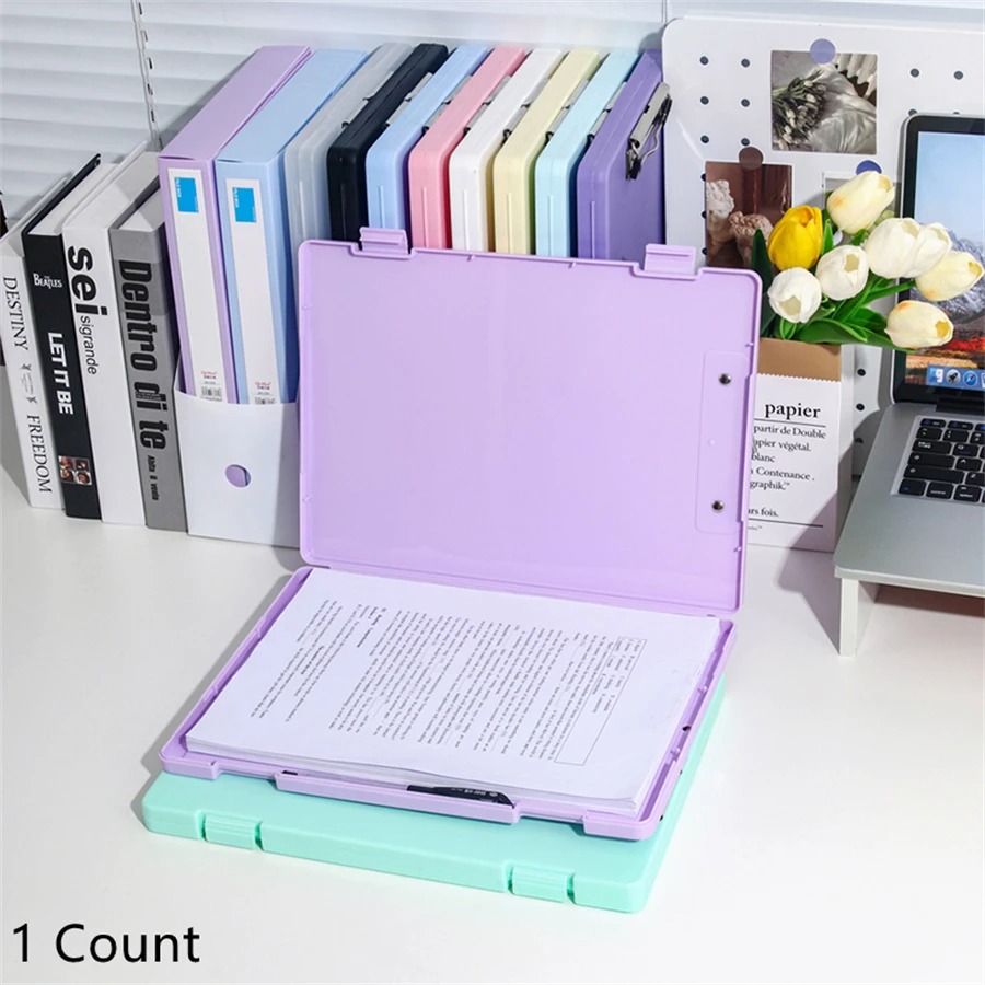 A4 Multi-functional File Folder Desktop Test Paper Organizer Office Document Board Folder Storage Box Writing Board, Office - Image 3