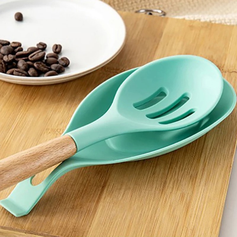 Silicone Cooking Kitchen Utensils Set Bamboo Wooden Handles Cooking Tools - Image 4