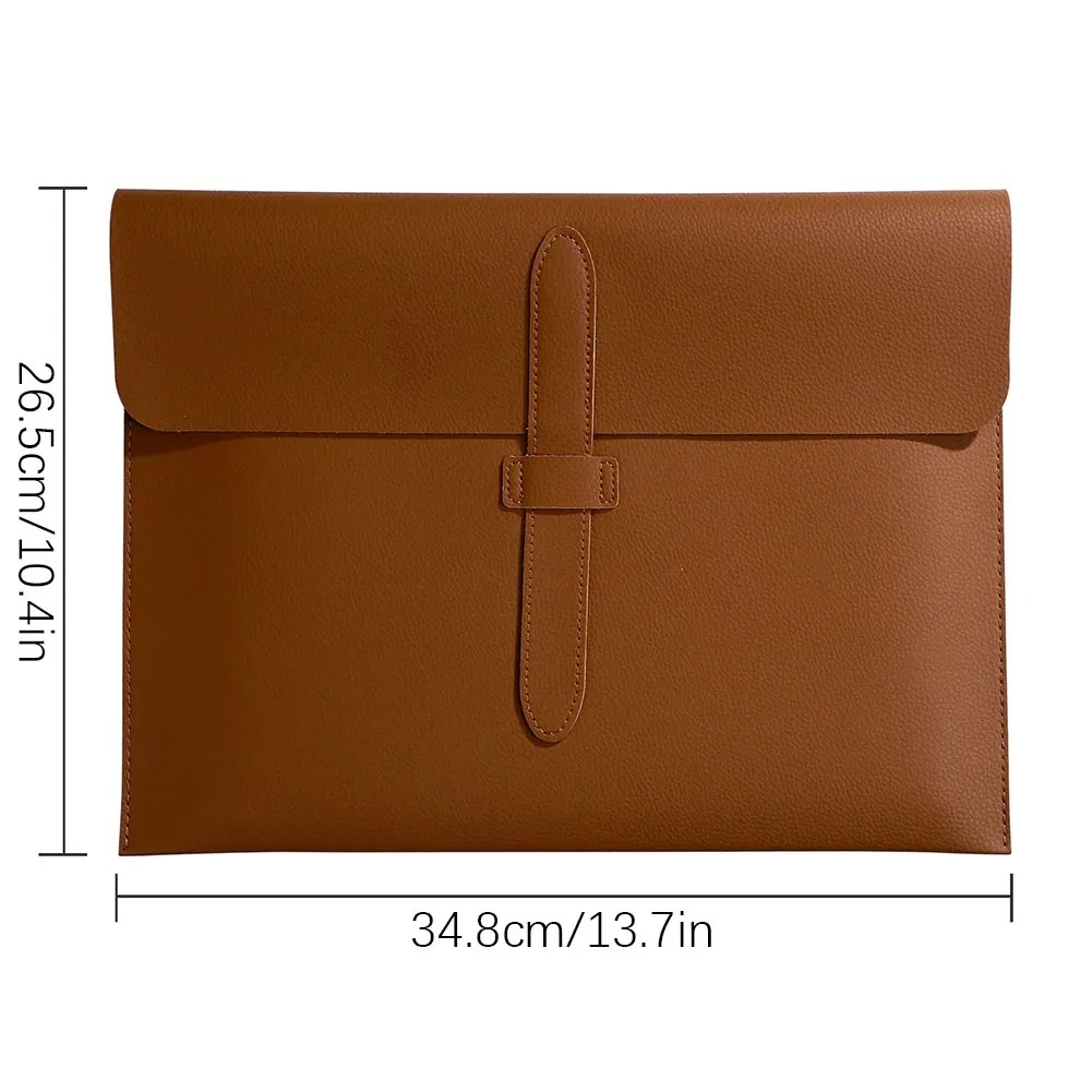 A4 Leather Document Bag,Interview File Folder,Document Paper Organiser Storage Bag,Business Office Document Bag For Office - Image 5