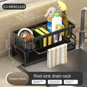 Kitchen Sink Drain Rack Organizer ABS Plastic Self-draining Sink Shelf Soap Sponge Holder Dishcloth Towel Rack filter basket